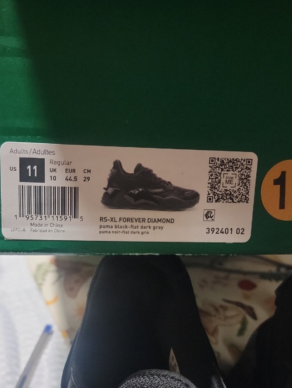 Puma RS-XL Forever Diamond Size 11 Men Excellent Condition - Picture 14 of 15